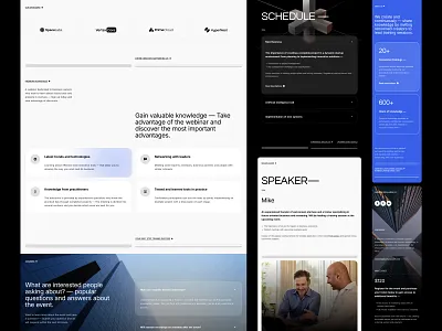 BusinessConf | Event - Template #3 blog cms concept design event future landing page minimalist modern portfolio services ui ux web web design webdesign website