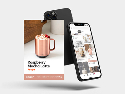 Web Banner Design for Smart Mug drink graphic design mock up mug web