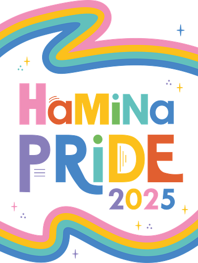 Hamina Pride 2025 visual identity branding graphic design logo poster