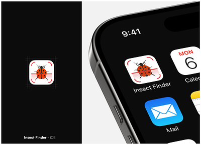 iOS — App Icon 3d ai insect app icon app store icons branding bug bug finder bug identifier bugid concept graphic design icon insect ai insect finder ios iosappicon logo mockup ui