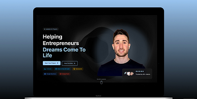 Animated Web Dev Portfolio Home Page animation gsap portfolio react web dev