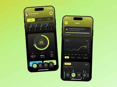 Fitness App UI Concept app fitness fitness app fitness tracker fitness ui fitnesstrackerapp ios app mobile app mobile app design mobile design mobile ui tracking ui uiux user interface ux uxuidesign workout workout tracker yoga