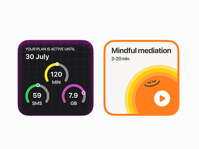 iOS widgets challenge headspace ios meditation mobile plan widgets
