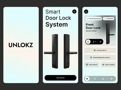 Smart Door Lock App app design branding design door lock graphic design smart smart door lock ui ui design ui ux