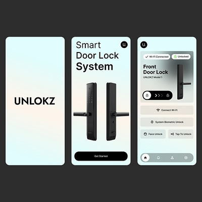Smart Door Lock App app design branding design door lock graphic design smart smart door lock ui ui design ui ux