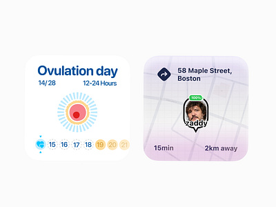 iOS widgets cycle ios mobileapp period widget widgets