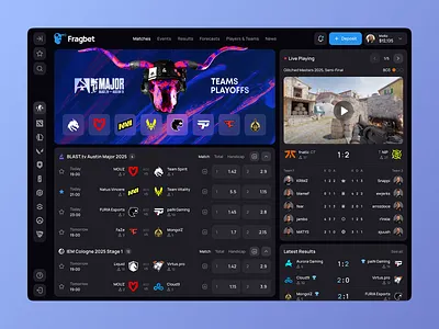 Betting Web App Dashboard analytics dashboard application ui best ui dashboard dashboard ui game dashboard gaming website modern dashboard ui design ux web application design web design web interface design web ui web ui design