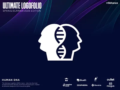 Ultimate Logofolio 2025 alex seciu branding dna logo dna spiral human dna logo human logo logo collection logo design logo designer