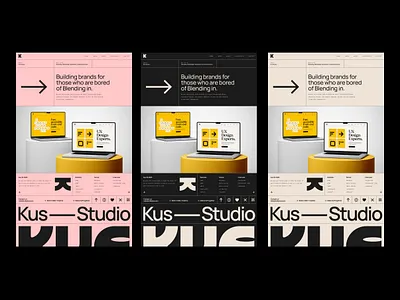 Working on my studio site branding design graphic design illustration logo typography ui vector web design website