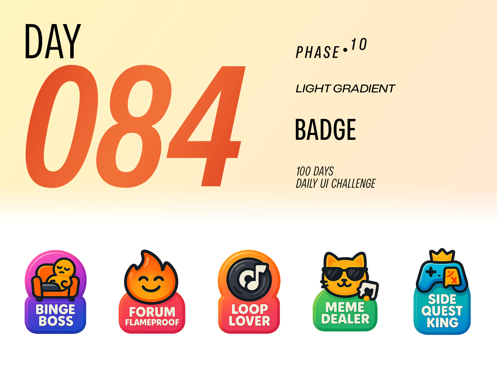 Badge - DailyUIChallenge 100daysui branding dailyui dailyuichallenge design illustration logo ui uiux website