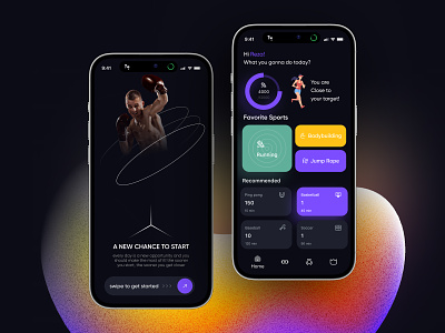 Workout App activity crossfit exercise fitness fitness app gym health healthcare muscle rezanmdesign running app sport tennis tracker training ui ui design wellness workout workout app