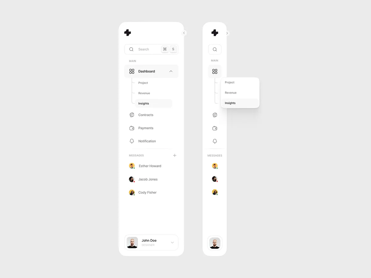 Browse thousands of UI Side Bar images for design inspiration | Dribbble