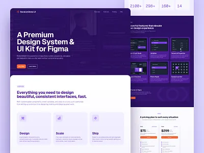 RandomState UI - Website app app design design system figma framer hero landing page ui ui design uiux webdesign website