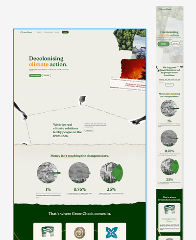 GreenCheck | Website Design & Development landing page web design