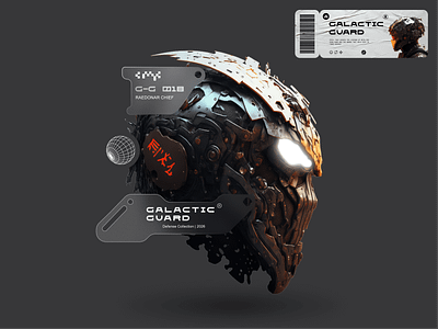Galactic Guard Defense collection | 2026 ai aiart aiartist aiarts design figma illustration mech mechdesign midjourney midjourneyart scifi space typography ui ui design ux
