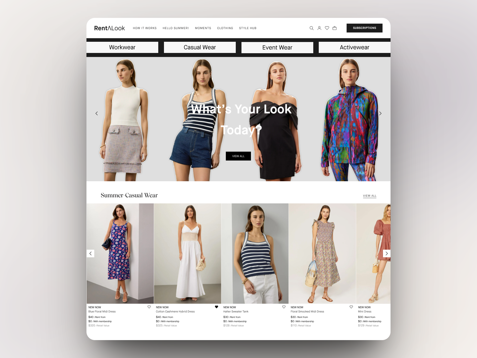 Fashion E-Commerce Website Design — Landing + Summer Picks branding clothes design dresses ecommercedesign fashion graphic design illustration landing page logo summer ui ux uxdesign vector