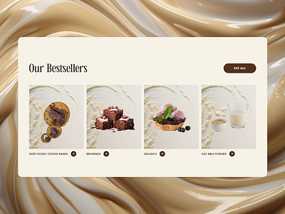 The Oat Kitchen beige branding design food healthy landing page web