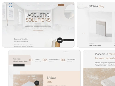 BASWA acoustic acoustic business case company design ecommerce minimalist music redesign retail solution solutions sound study template ui uidesign ux website work