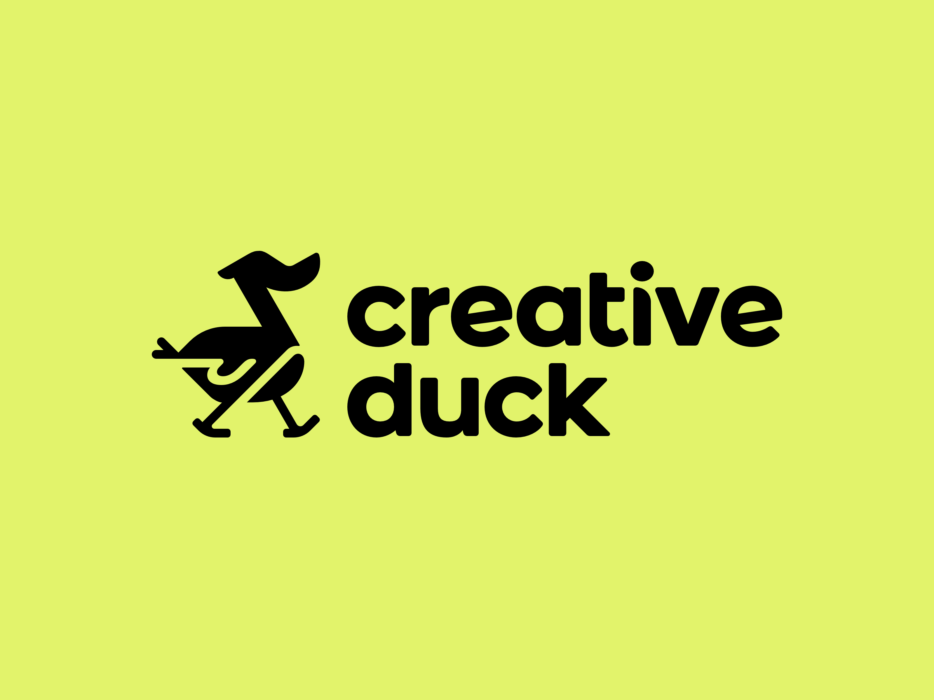 Creative Duck agency behance bird branding creative duck logo