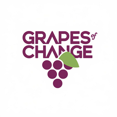 "Grapes of Change" Logo Design grapes of change logo design illustration logo vector