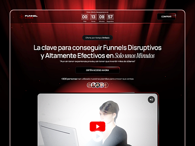 Landing page design • Funnel Labs digital product landing page web design