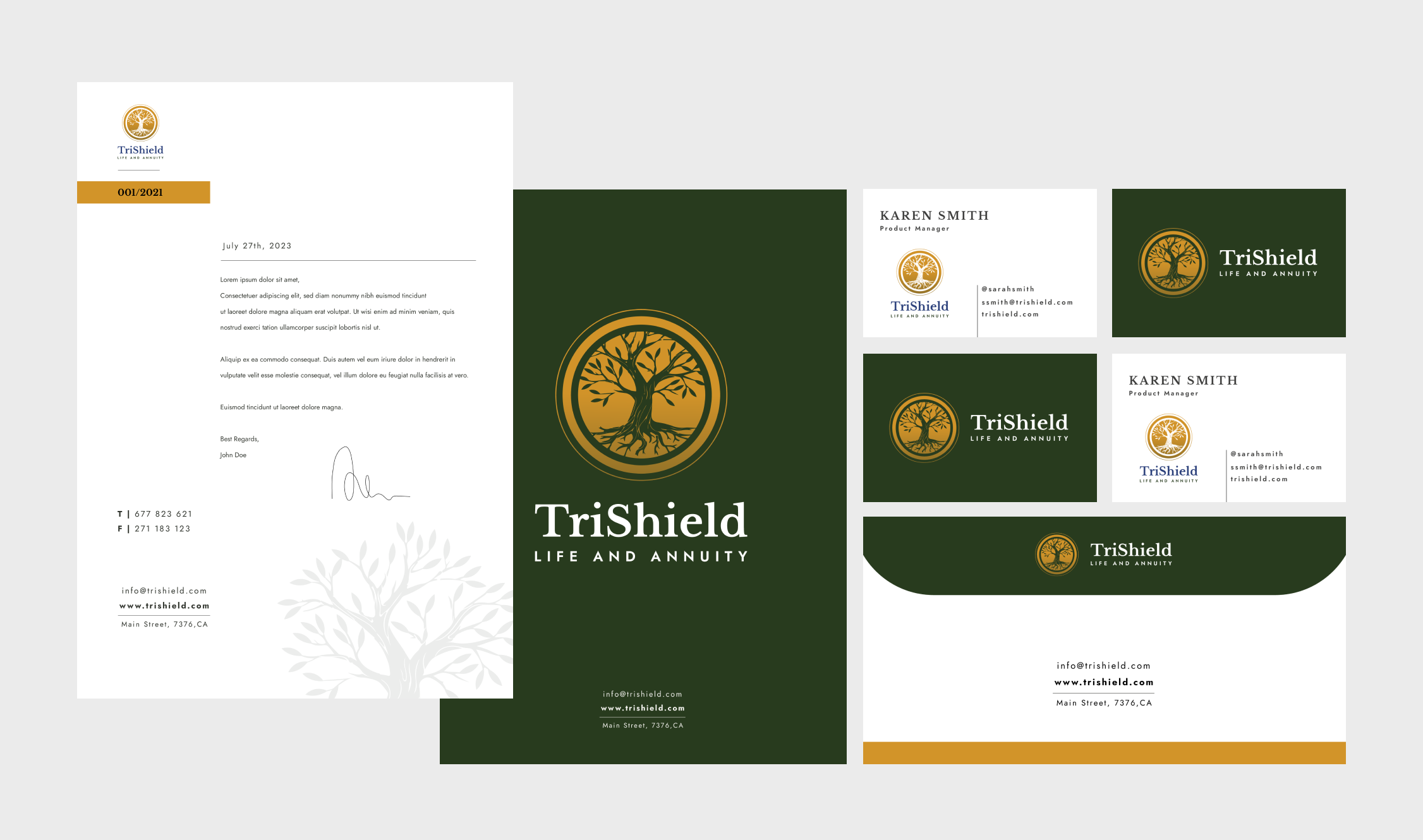 TriShield Logo and Brand branding design graphic design logo