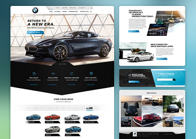 BMW - Landing Page automotive branding car design elegant graphic design ui website