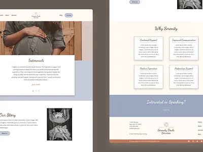 Serenity - Doula & Midwife Showit Website Template best website template design mobile responsive showit showit website template ui web design website design website template website templates websites