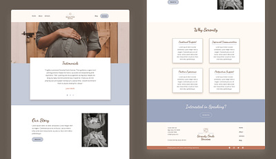 Serenity - Doula & Midwife Showit Website Template best website template design mobile responsive showit showit website template ui web design website design website template website templates websites