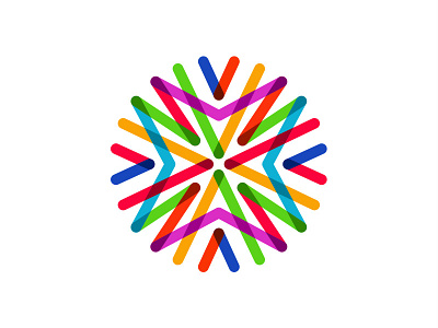 Abstract Colorful Logo abstract logo arrow bright colorful logo creative logo geometric lines logo logo design modern logo people logo symbol triangle