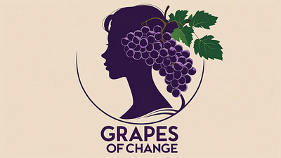 "Grapes of Change" Logo Design grapes of change logo design logo vector