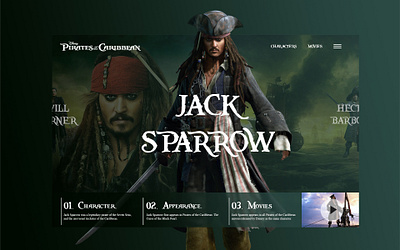 Redesign Pirates of the Caribbean Fandom [concept] graphic design