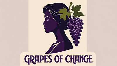 Grapes of Change" Logo Design branding design illustration logo vector