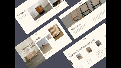 PALMA | Natural wood furniture store concept animation concept design figma furniture minimalism natural ui ux wood