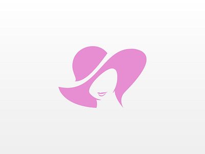 Woman with Hat Logo Design beauty logo brand branding design fashion store female logo hat logo hat store identity logo logo design logo maker logo service woman fashion logo woman hat logo woman logo woman silhouette