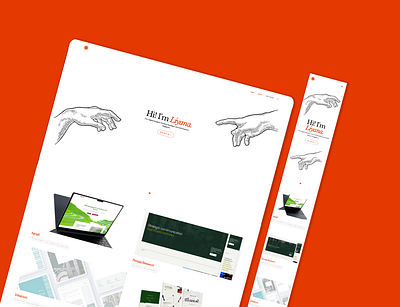 Ateliyer | Personal Portfolio landing page portfolio web design