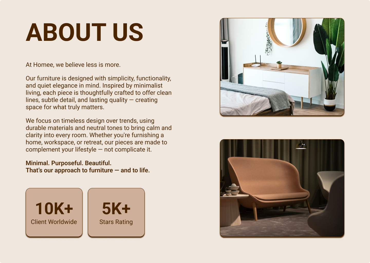 Example of Website Design, UI Design