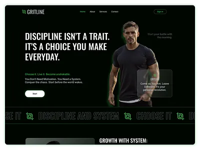 Website for motivational coaching coaching design landing page site sport website ui uiux web design website