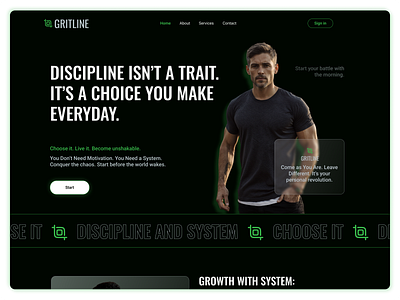 Website for motivational coaching coaching design landing page site sport website ui uiux web design website
