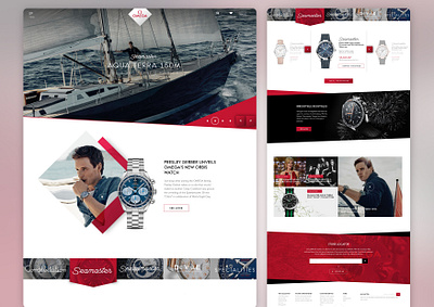 Omega - Landing Page design elegant graphic design ui watch website