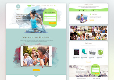 Alma - Landing Page design graphic design health ui website yoga