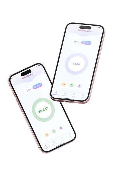 Tempbuddy App animation graphic design ui