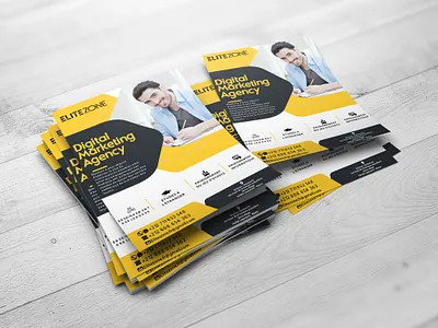 Flyer Design for Digital Marketing Agency – EliteZone branding fleyr fleyrs graphic design logo