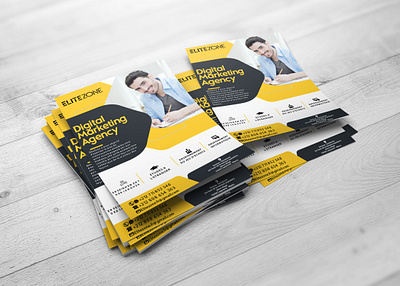 Flyer Design for Digital Marketing Agency – EliteZone branding fleyr fleyrs graphic design logo