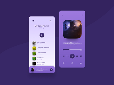 Daily UI - 009 - Music Player 009 band name dailyui music player squircle ui