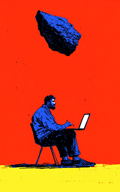 Life issues illustration imitation life