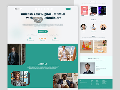Design Agency Website Design agency website figma landing page logo ui user experience design user interface design ux