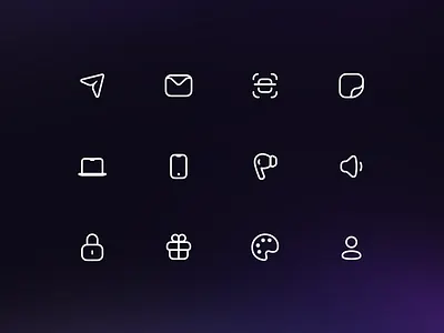 Wave Icons set figma icons minimal ui