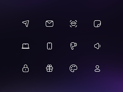 Wave Icons set figma icons minimal ui