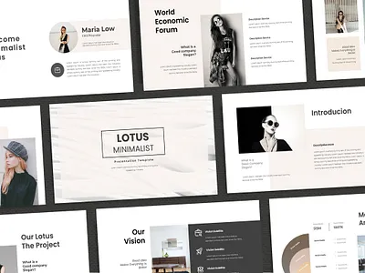 Lotus Minimalist Template branding trending